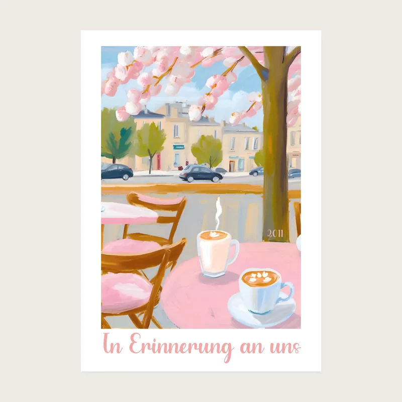 Frühlingserwachen personalisiertes Poster