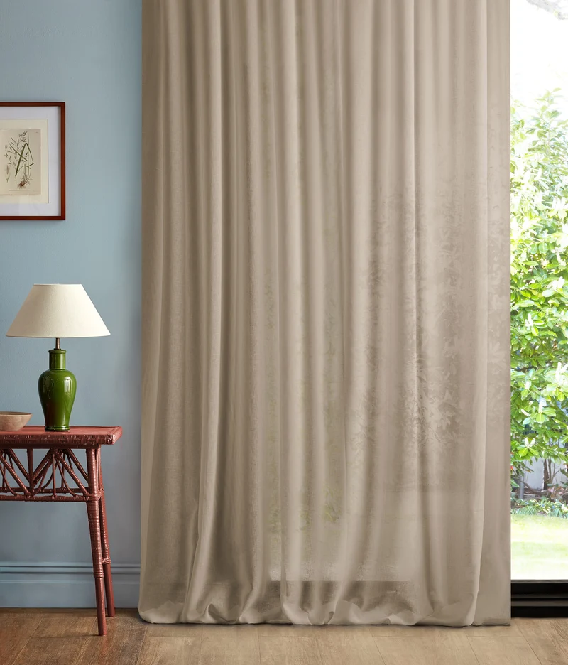 Gardinenstoff Sheer - nature 302 cm