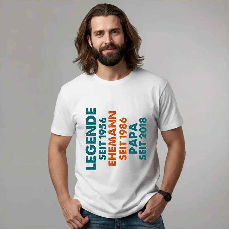 Personalisiertes LEGENDE T-Shirt Papa /Opa - Geschenk Idee für Vater 2