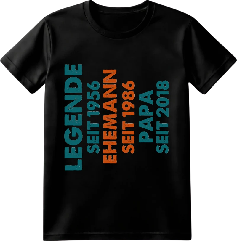 Personalisiertes LEGENDE T-Shirt Papa /Opa - Geschenk Idee für Vater 2