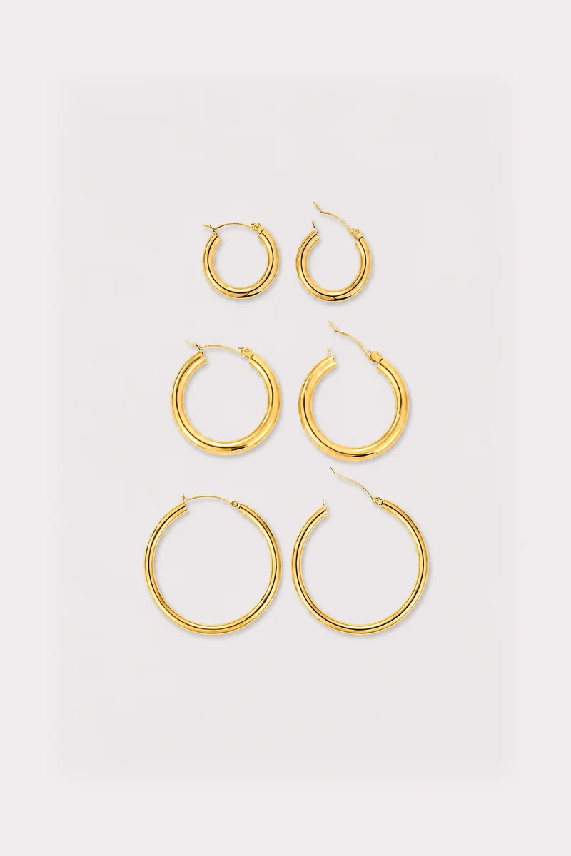 Broad Statement Hoop Trio