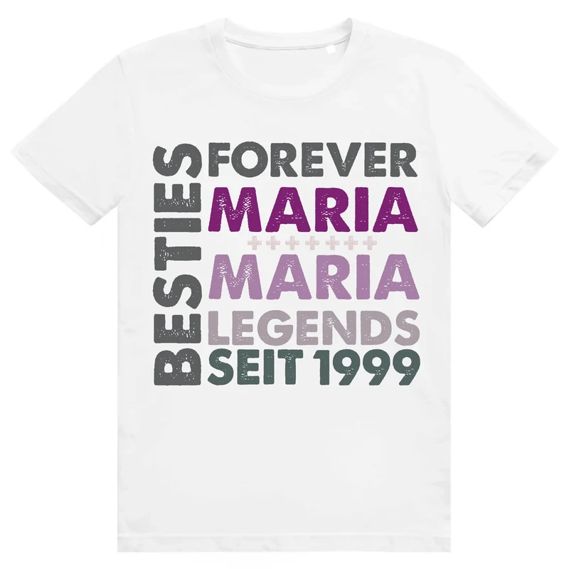 Personalisiertes "Besties" T-Shirt mit Name - Geschenk Idee beste Freundin