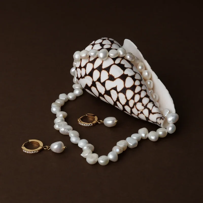 Freshwater Pearl Hoops