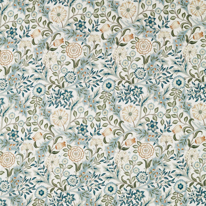 Vorhangstoff Wilhelmina - soft blue 304 cm