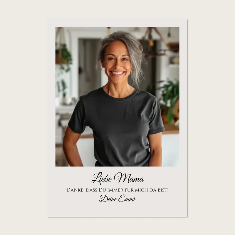 "Mama" Personalisiertes Foto Poster Geschenk- Geburtstagsgeschenk - Muttertag - Weihnachtsgeschenk - Digitale Datei