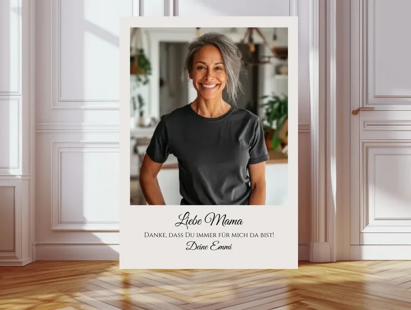 "Mama" Personalisiertes Foto Poster Geschenk- Geburtstagsgeschenk - Muttertag - Weihnachtsgeschenk - Digitale Datei