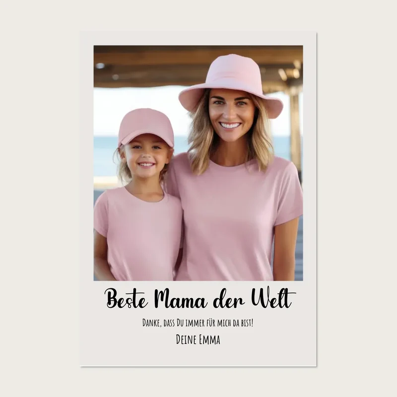 "Mama" Personalisiertes Fotoposter Geschenk- Geburtstagsgeschenk - Muttertag - Weihnachtsgeschenk - Digitale Datei