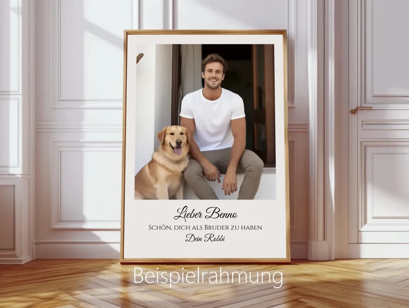 "Bruder" Personalisiertes Fotoposter Geschenk- Geburtstagsgeschenk