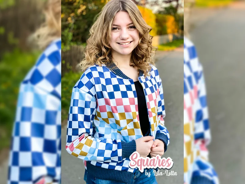 French Terry Squares bunt by Lila-Lotta