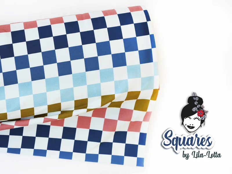 French Terry Squares bunt by Lila-Lotta