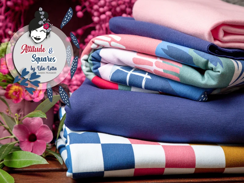 French Terry Squares bunt by Lila-Lotta