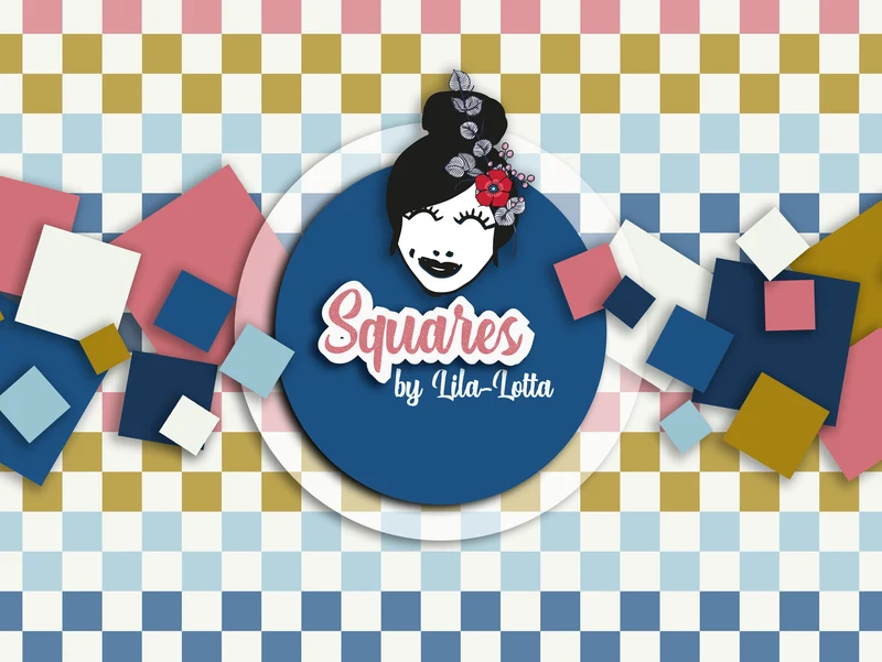 French Terry Squares bunt by Lila-Lotta