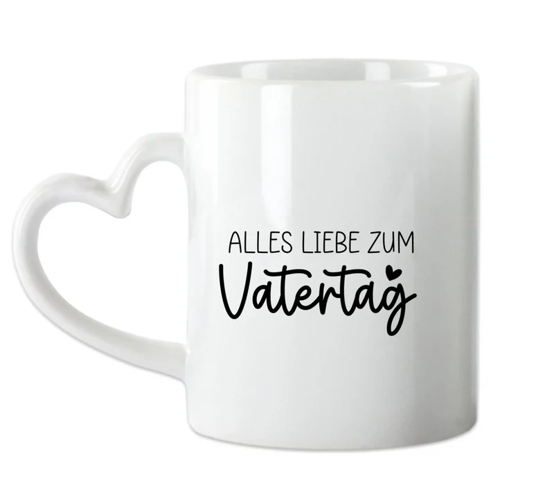 Geschenk Vater - personalisierte Tasse mit Papa, Baby Mädchen oder Sohn