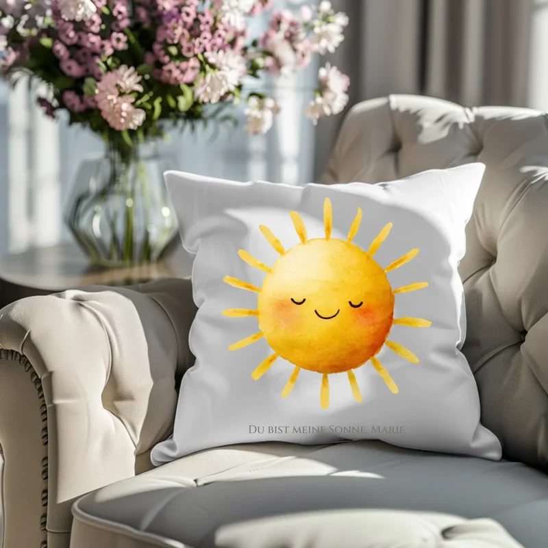 Personalisiertes Dekokissen - Du bist meine Sonne