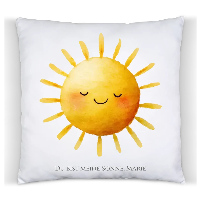 Personalisiertes Dekokissen - Du bist meine Sonne