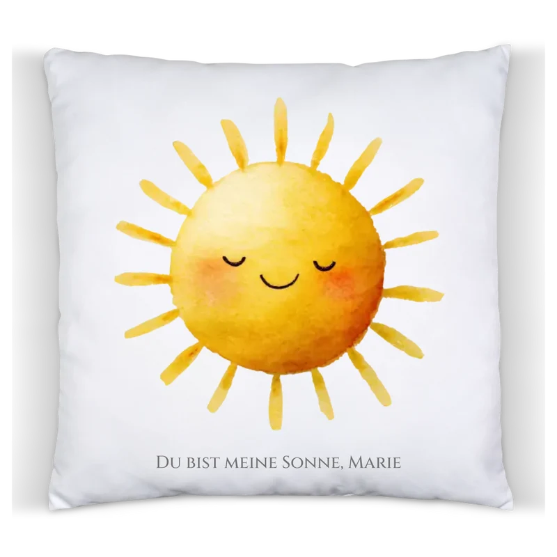 Personalisiertes Dekokissen - Du bist meine Sonne