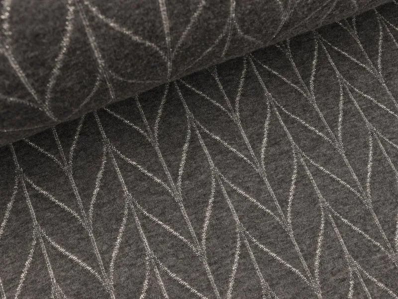 Reststück 24cm - Hamburger Liebe GLAM Jacquard Knit Step carbon-silber