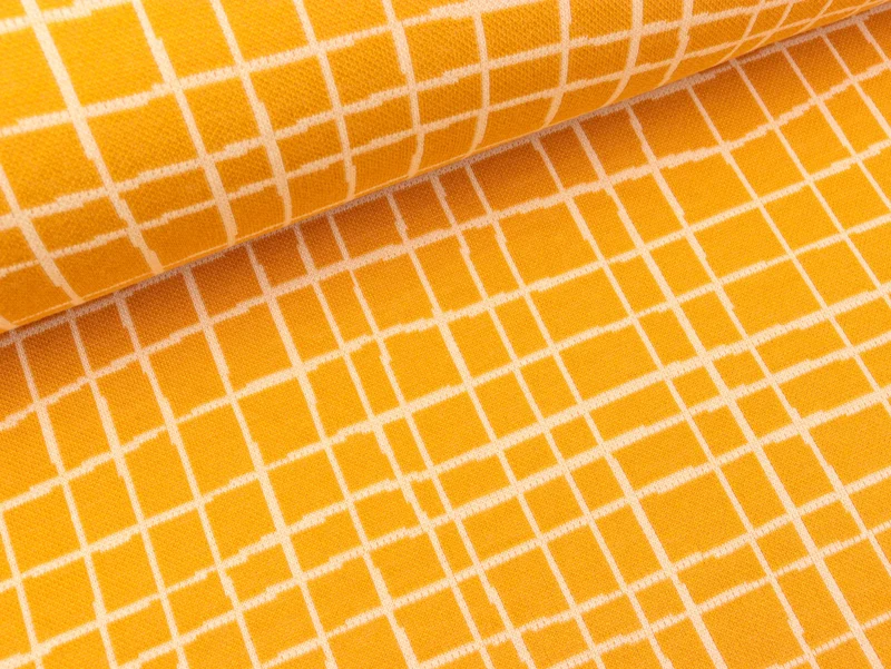 Hamburger Liebe Jacquard Life Loves You Grid curry-meringa