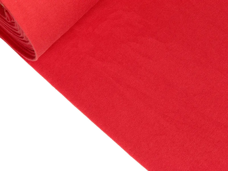 Reststück 19cm - Bio Bündchenware helles tulipano