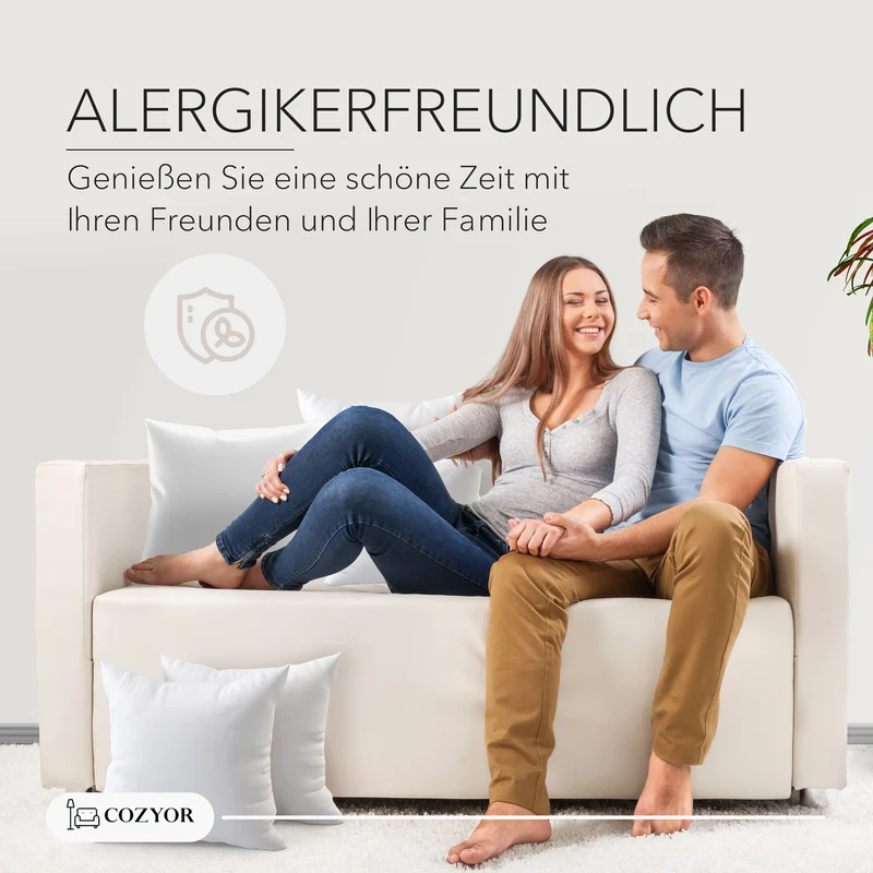 Sofakissen allergikerfreundlich