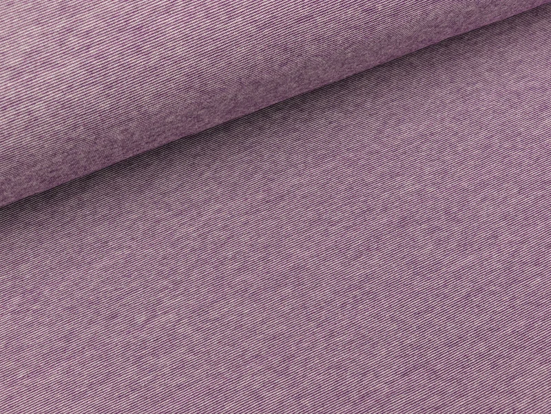 Reststück 36cm - Bio Single Jersey SOMMER MÉLANGE viola-meringa by Hamburger Liebe