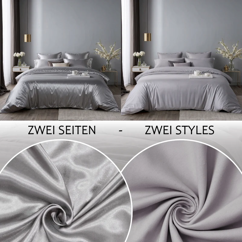 Wendebettwäsche Satin & Mikrofaser