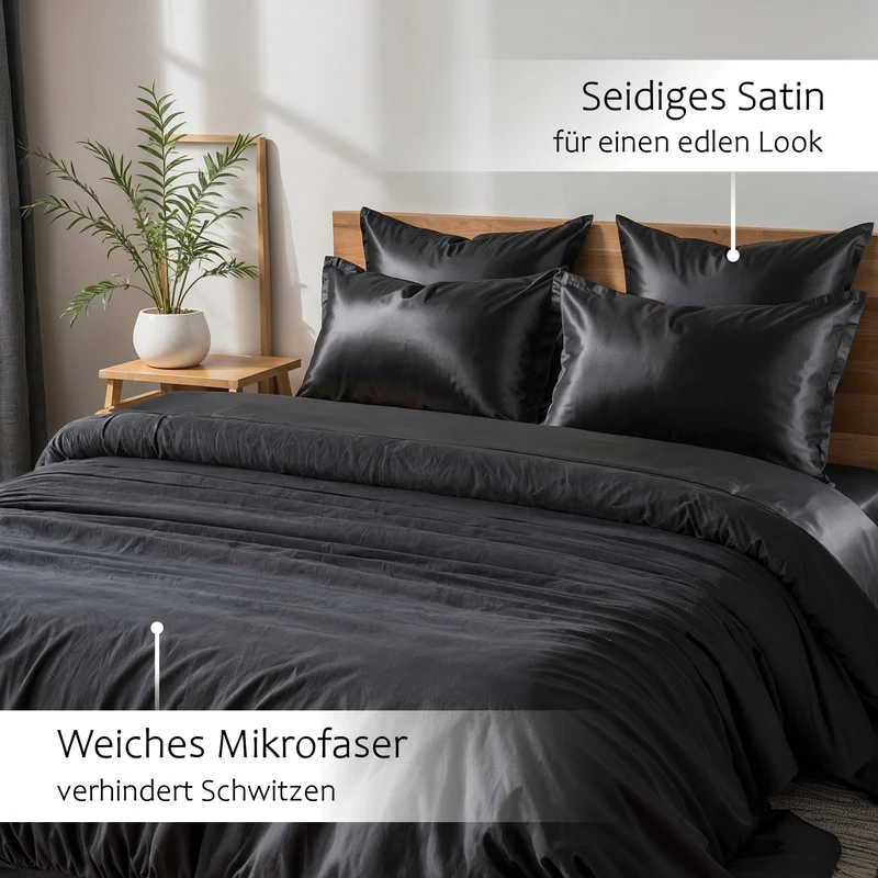 Wendebettwäsche Satin & Mikrofaser