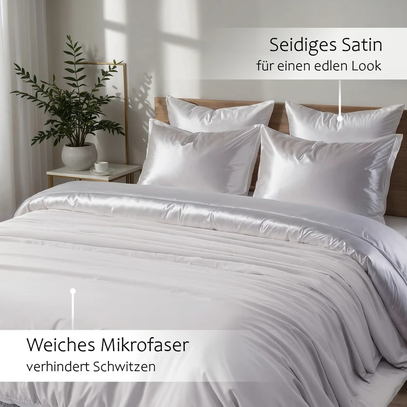 Wendebettwäsche Satin & Mikrofaser