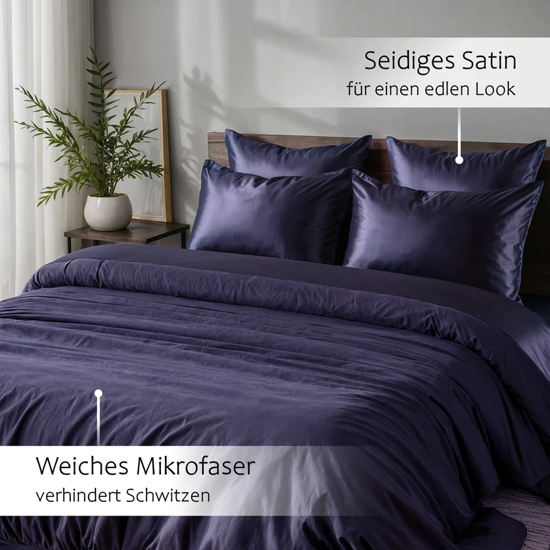 Wendebettwäsche Satin & Mikrofaser