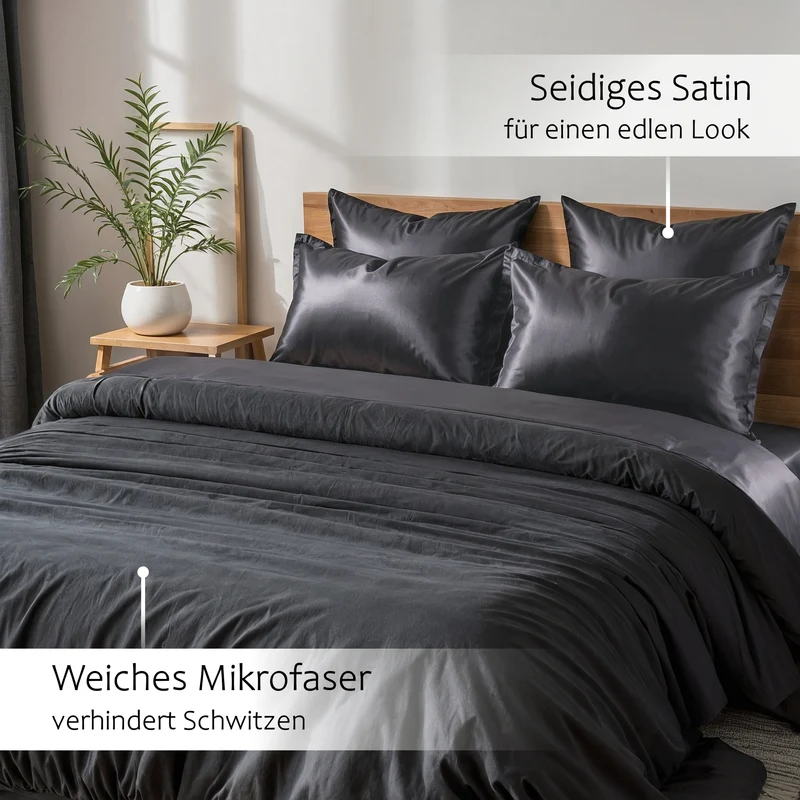 Wendebettwäsche Satin & Mikrofaser
