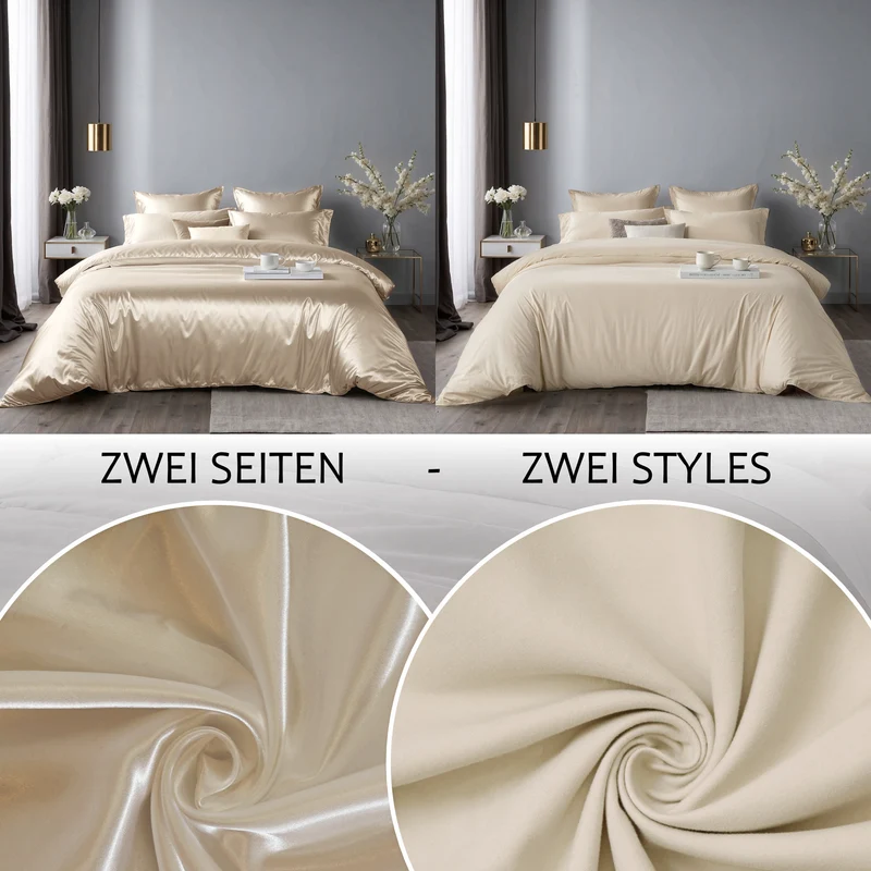 Wendebettwäsche Satin & Mikrofaser
