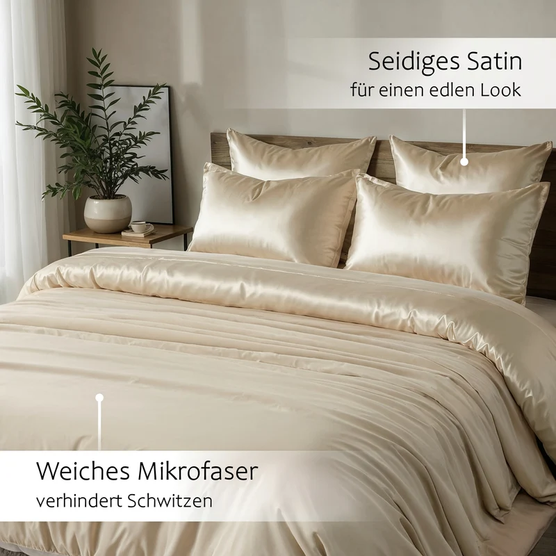 Wendebettwäsche Satin & Mikrofaser