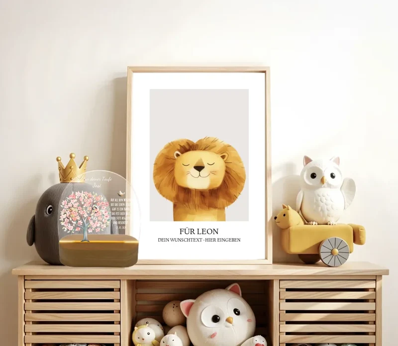 Zur Taufe - Taufgeschenk & Geburtsgeschenk Lebensbaum mit Name und Spruch - Personalisiertes LED Nachtlicht für Babys & Kinder