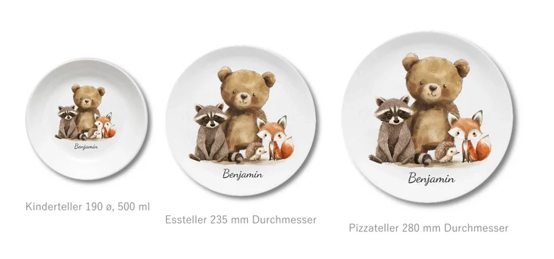 Kinderteller Waldtiere 4