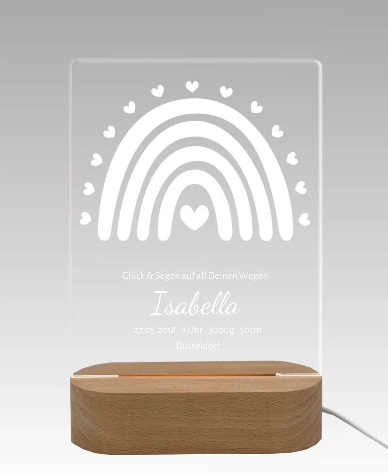 Personalisiertes Acryl LED Licht "Wo alles begann" Deko Hochzeitsgeschenk | Deko Nachtlicht 3
