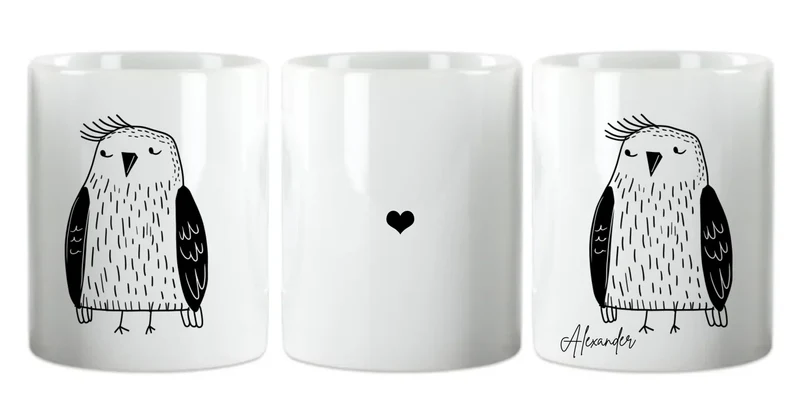 Personalisierte Eagle Tasse mit Name - in der Ruhe liegt die Kraft 3
