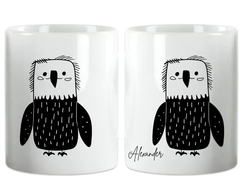 Personalisierte Eagle Tasse mit Name - in der Ruhe liegt die Kraft 2