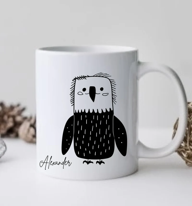 Personalisierte Eagle Tasse mit Name - in der Ruhe liegt die Kraft 2