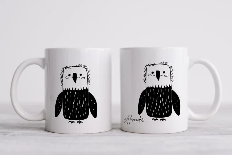 Personalisierte Eagle Tasse mit Name - in der Ruhe liegt die Kraft 2