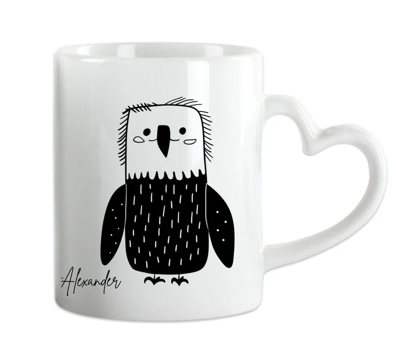 Personalisierte Eagle Tasse mit Name - in der Ruhe liegt die Kraft 2