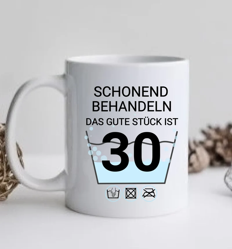 Fototasse Geburtstag | Schonend Behandeln | Das gute Stück | Tasse Geschenk Frau Mann Geburtstagsgeschenk mit Foto