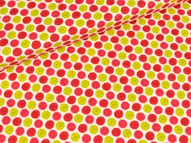 Reststück 38cm - Baumwollflanell Riley Blake Alphabet Soup weiß-pink