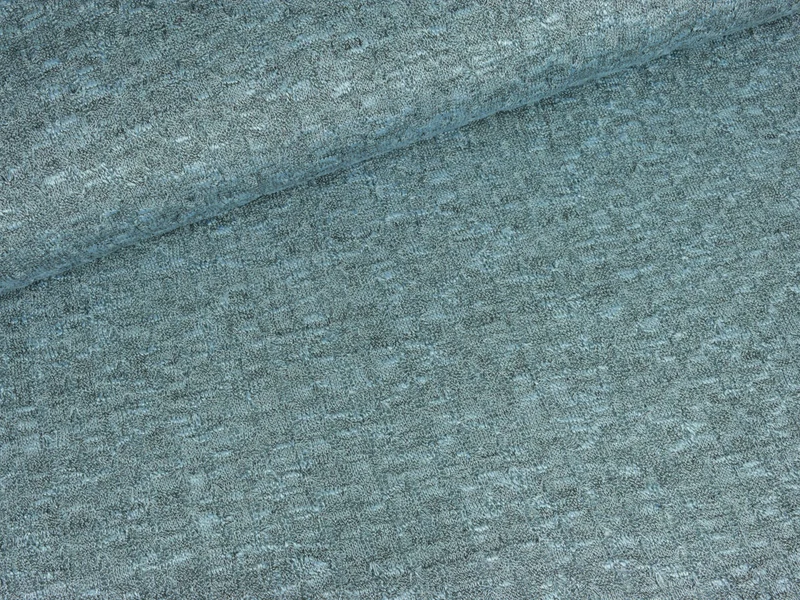 Reststück 37cm - Leichter Strickstoff Lena light blue-grau meliert