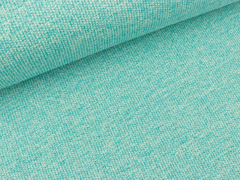 Reststück 27cm - Strickstoff Marvin türkis meliert