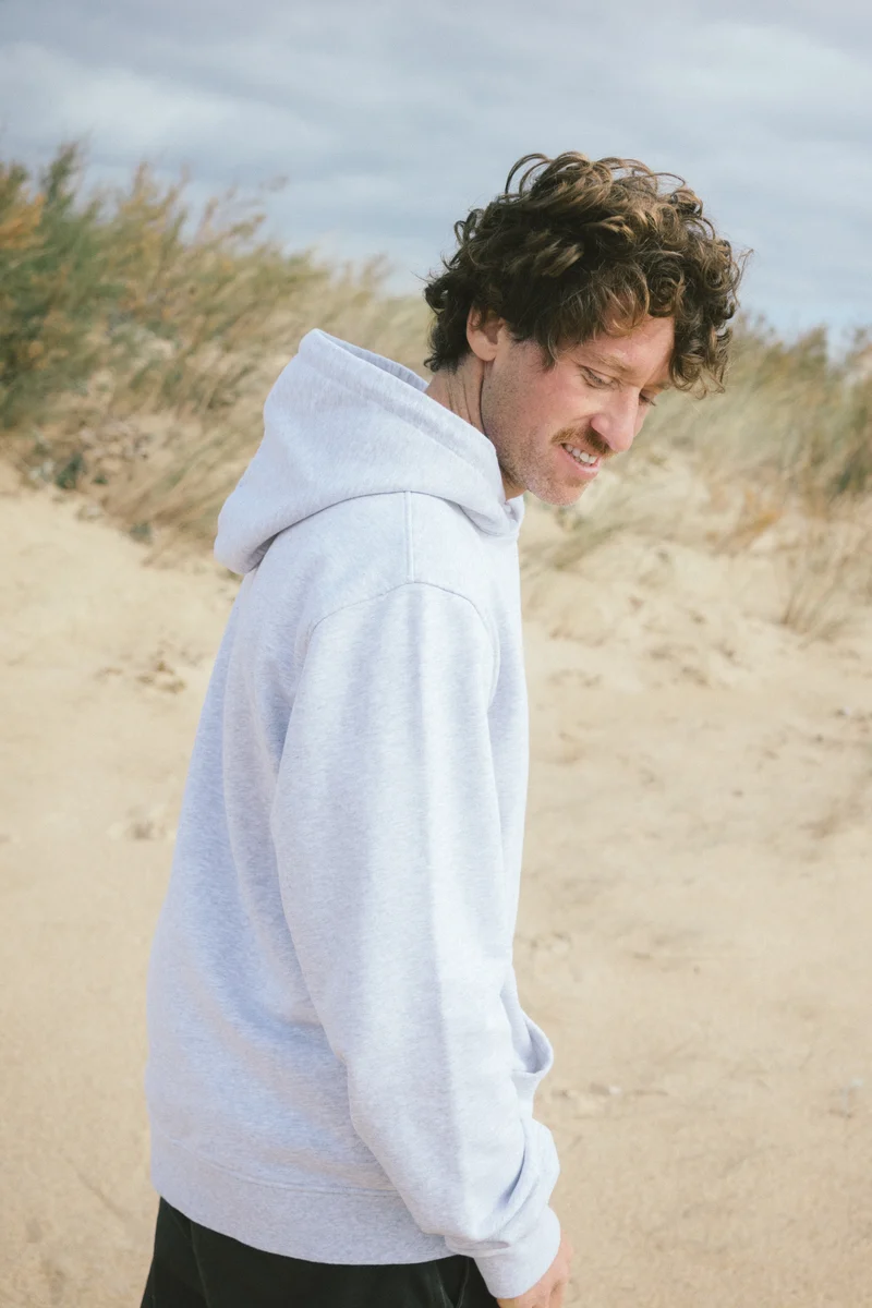 Hoodie Kap Hellgrau