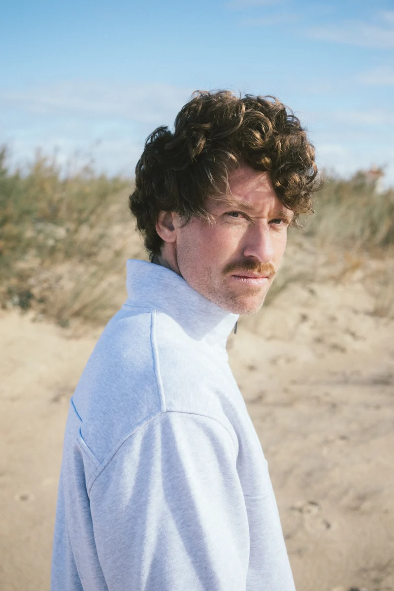 Half-Zip Sweater Knut Hellgrau