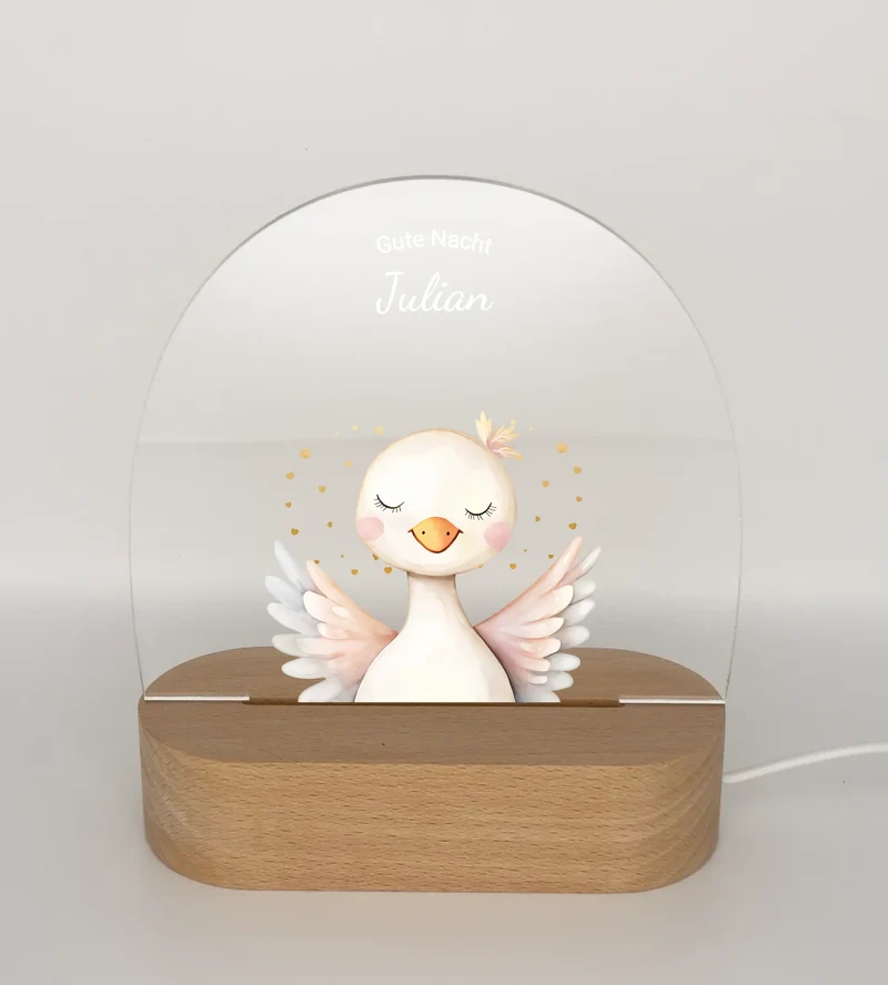 Personalisiertes Baby & Kinder LED Nachtlicht Bauernhof / Safari Tiere / Einhörner - Kinder- Babyzimmer Deko