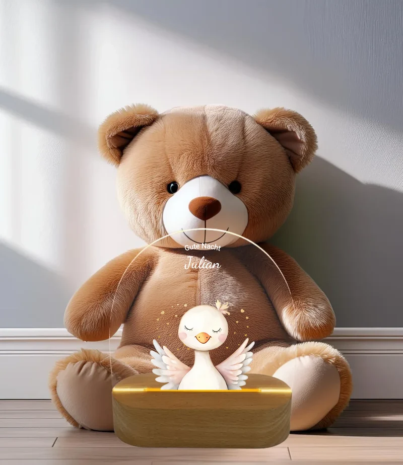 Personalisiertes Baby & Kinder LED Nachtlicht Bauernhof / Safari Tiere / Einhörner - Kinder- Babyzimmer Deko