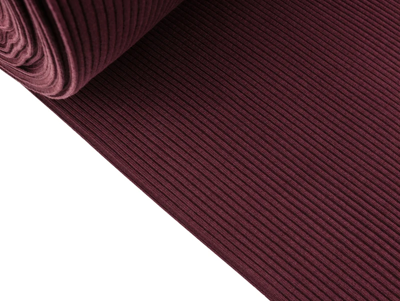 Reststück 43cm - Hipster Cuff Sparkle bordeaux uni Schlauchware