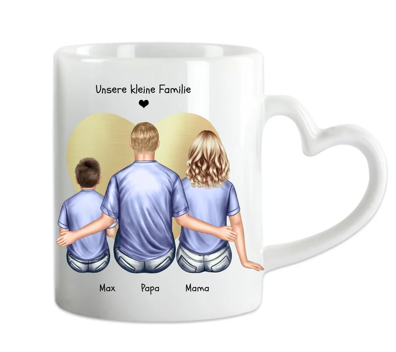 Muttertagsgeschenk Geschenk Mama, Geschenk Papa - Personalisierte Tasse | Geburtstagsgeschenk mit Kind